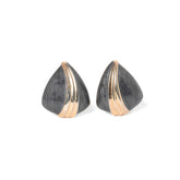 Vinatge Grey Enamel Earrings