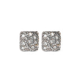 Vintage White Metal Earrings