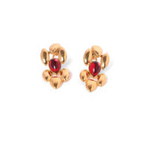 Vintage Red Stone Earrings