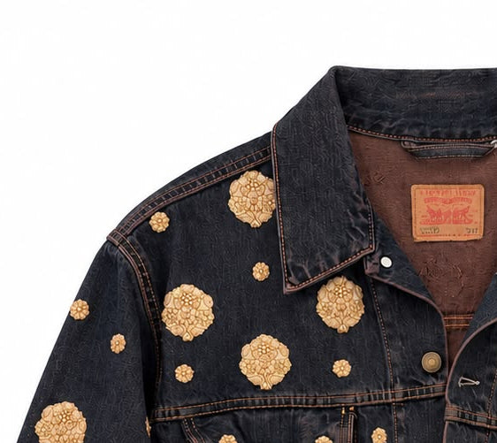 Vintage Levi's x Sabyasachi embroidery Upcycle Jacket