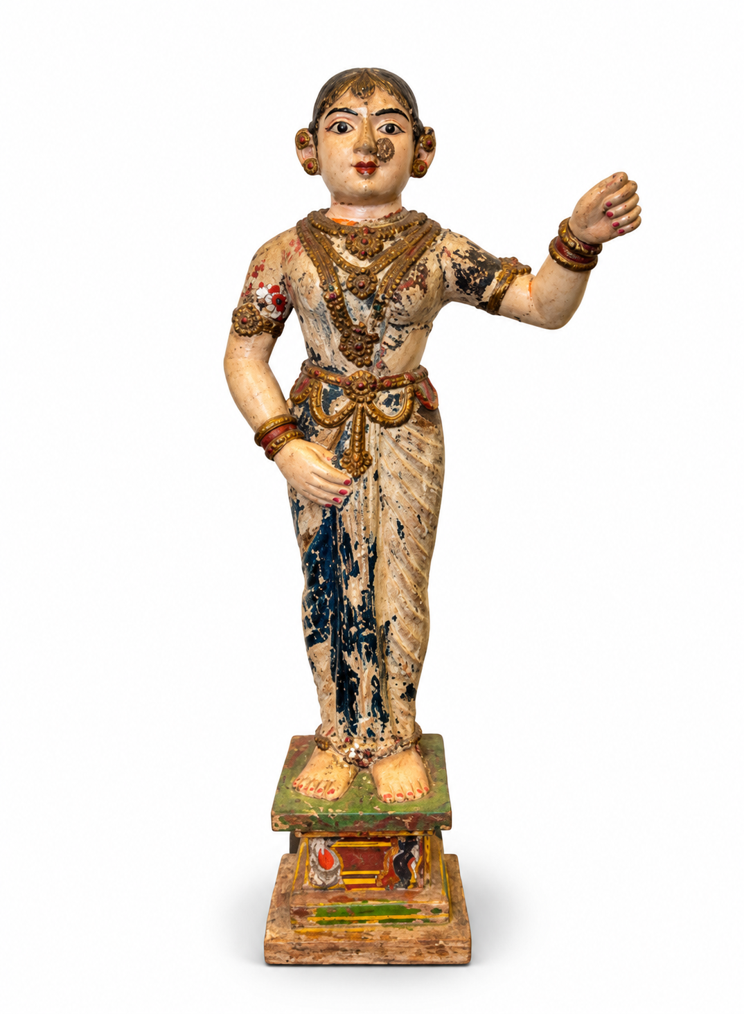 Polychrome Wooden Statue