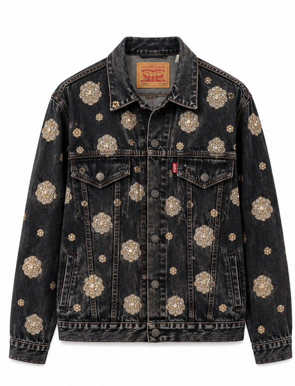 Vintage Levi's x Sabyasachi embroidery Upcycle Jacket