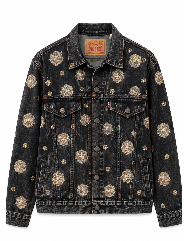 Vintage Levi's x Sabyasachi embroidery Upcycle Jacket