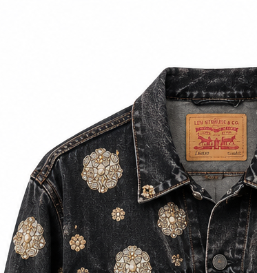 Vintage Levi's x Sabyasachi embroidery Upcycle Jacket