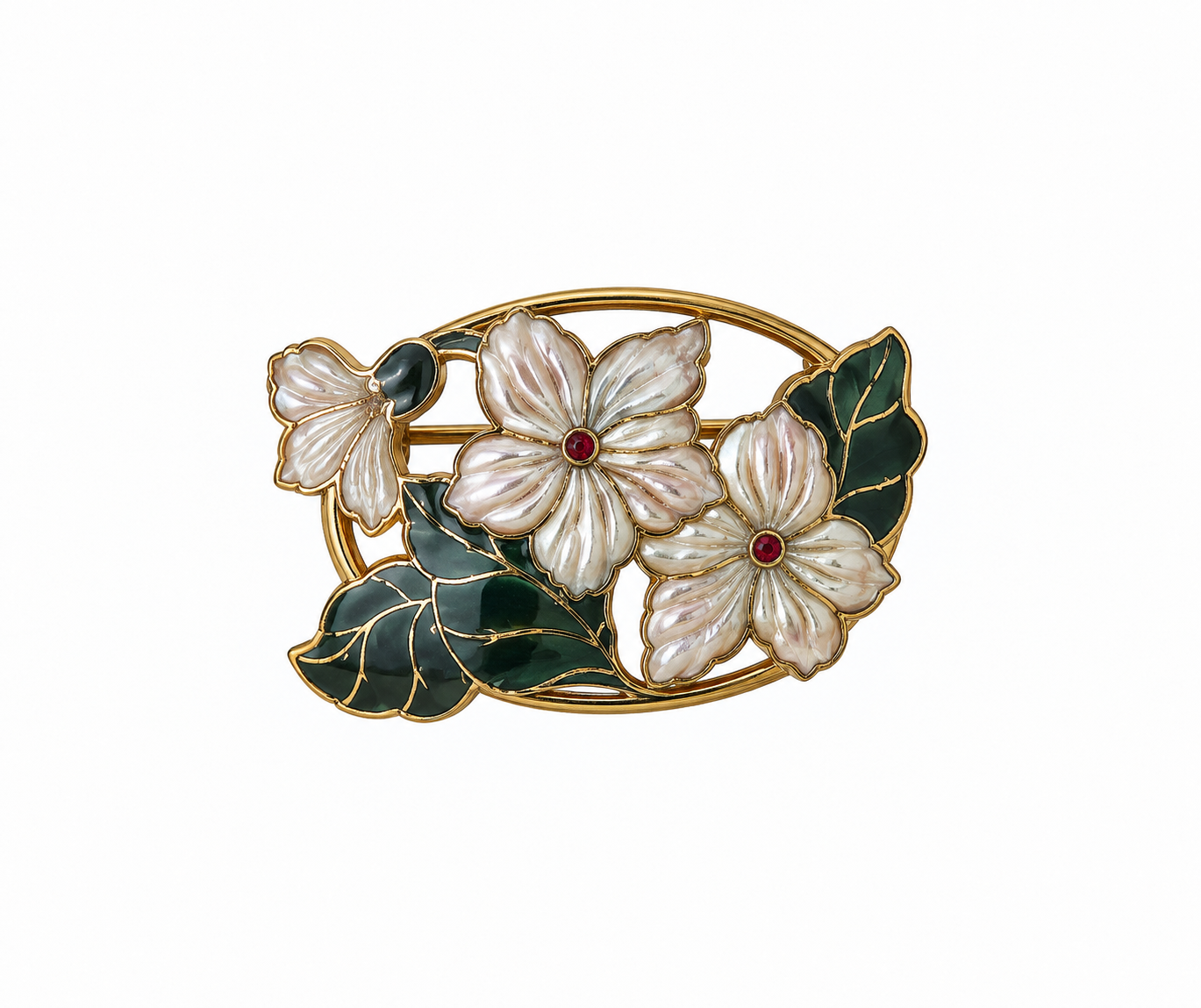Vintage Enamel Brooch