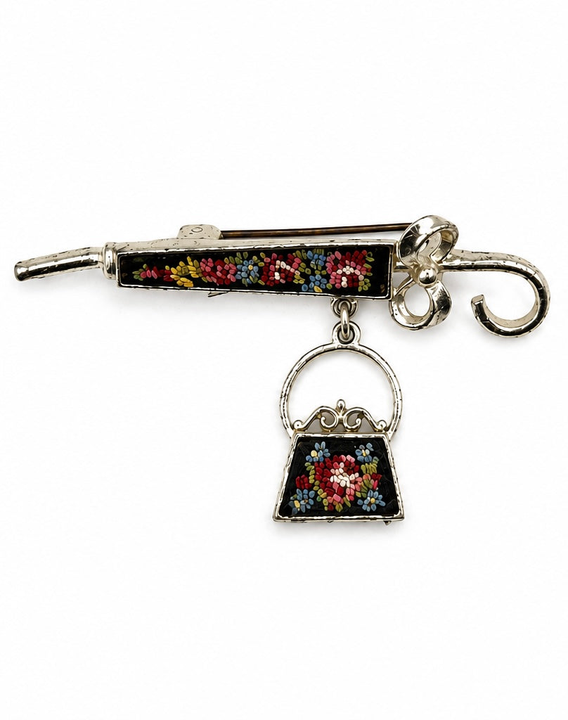 Vintage Petit Point Brooch (BBS_MWCBR008)