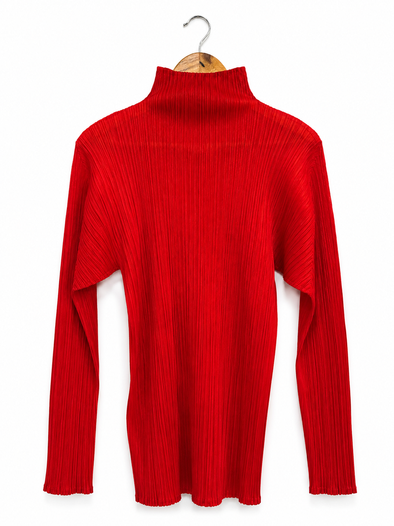 Issey Miyake Pleats Please High Neck Top