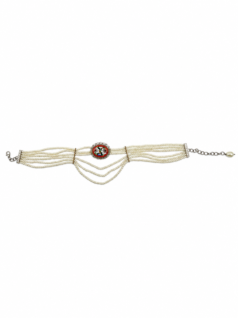 Vintage Mosaic Victorian Style Choker