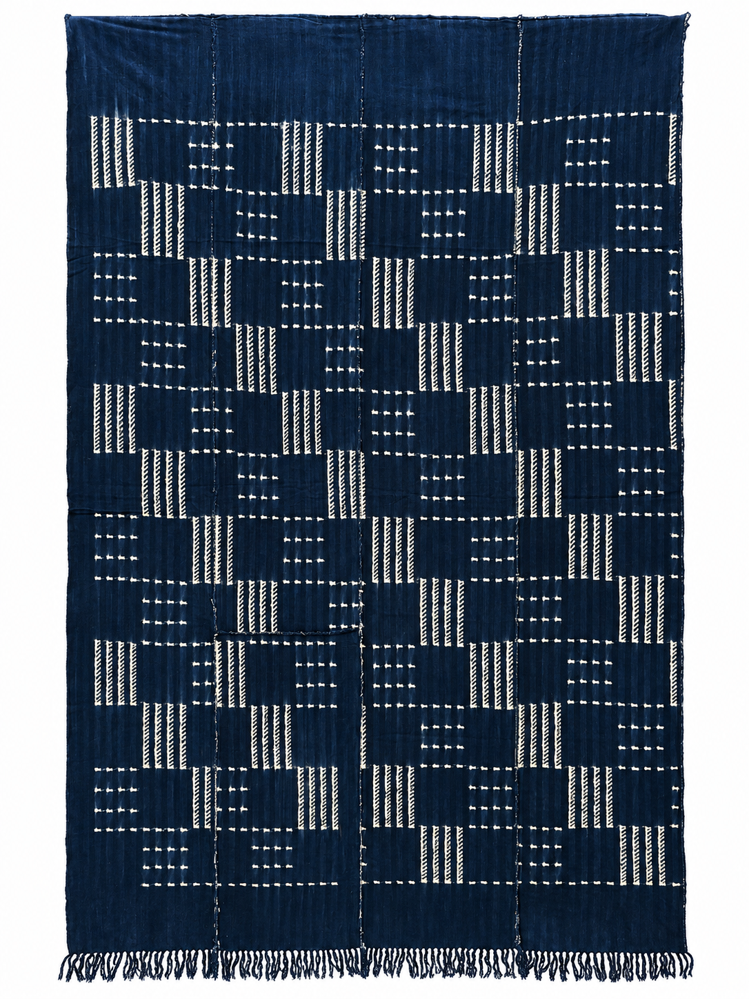 African Indigo Textile - Front - H 67.6" / W 38.5" - BBS_TE051