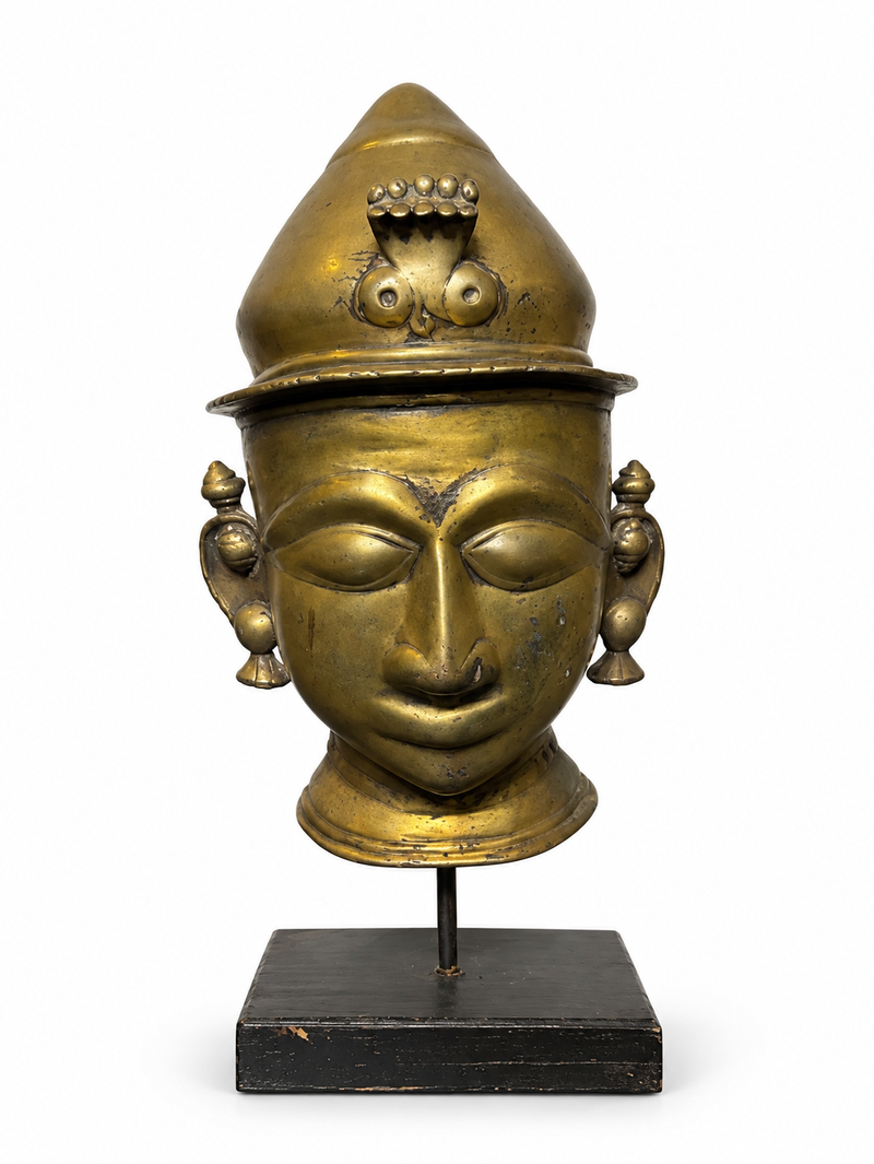 Brass Khandoba Mask