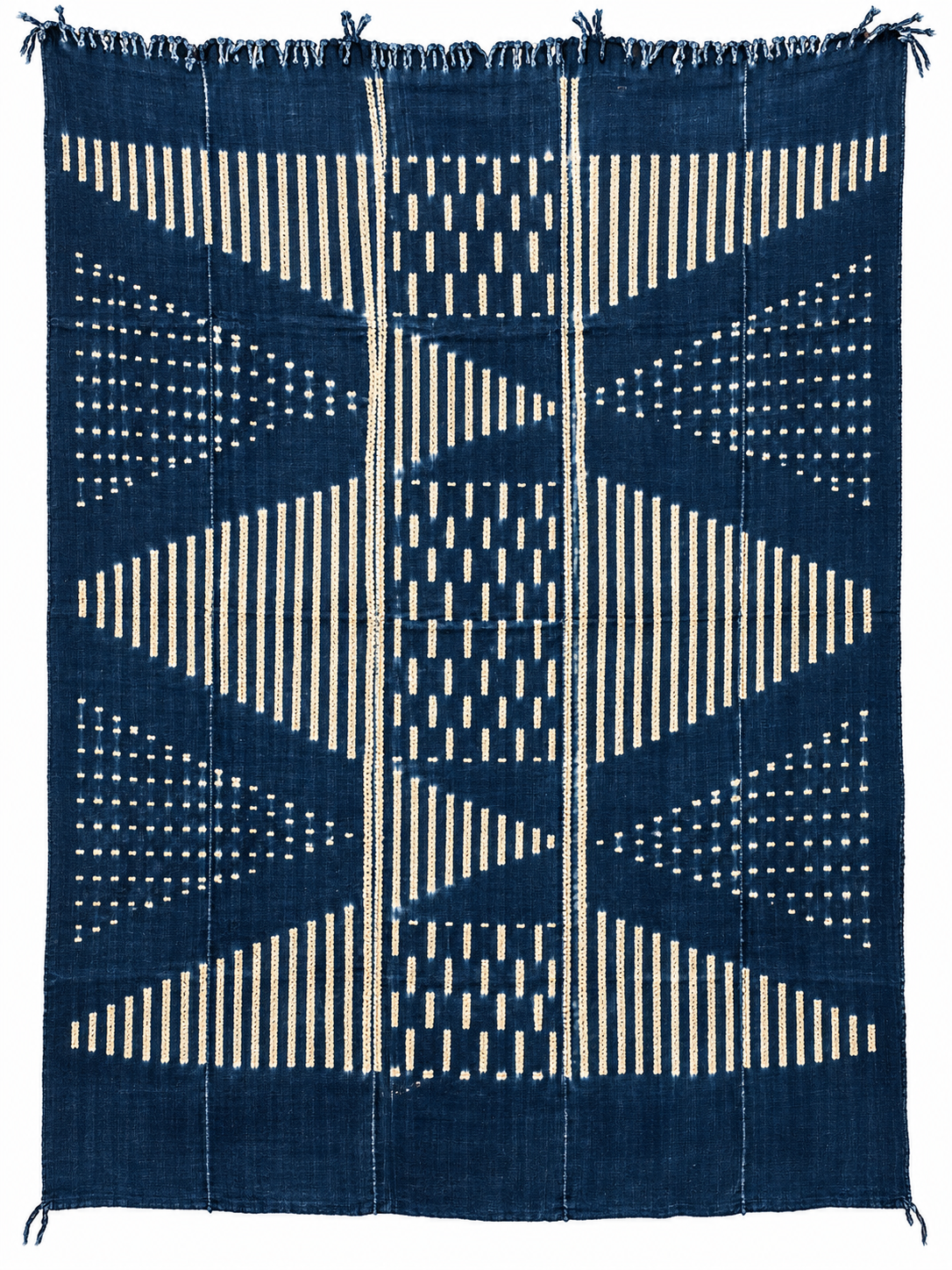 African Indigo Textile - Front - H 65" / W 48.5" - BBS_TE046