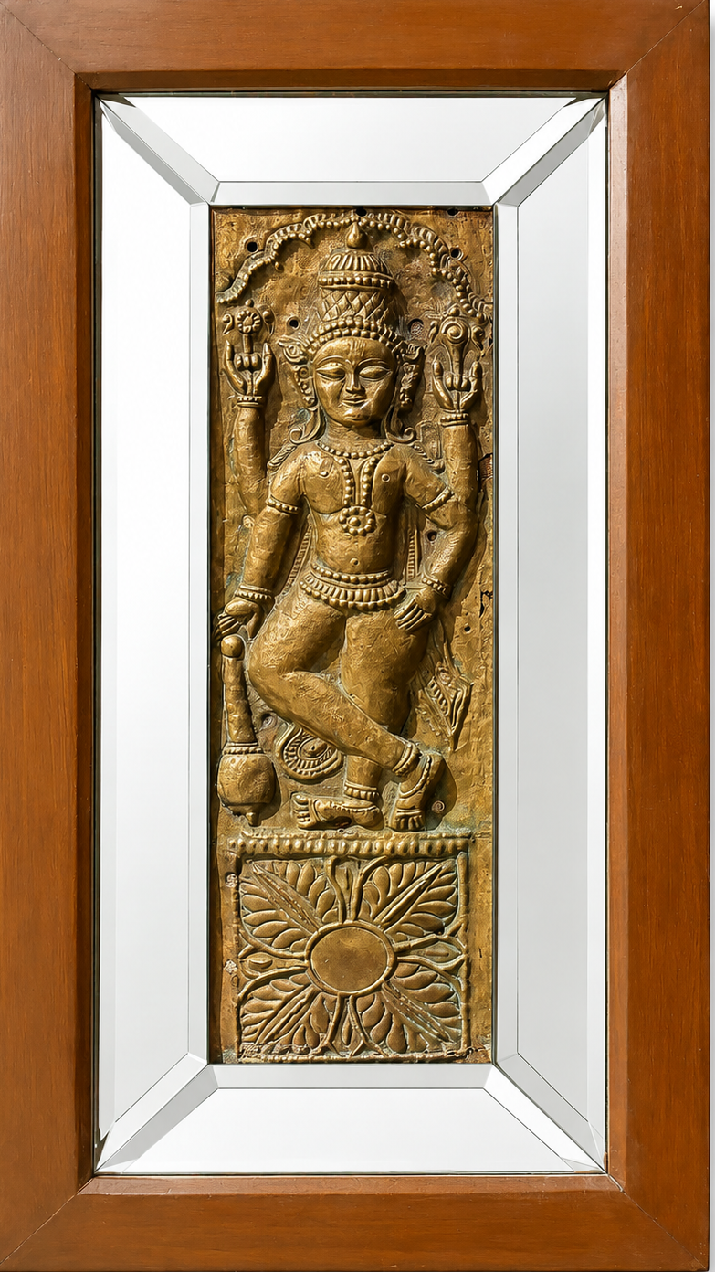 Dawar Palika Panel on Wooden and Mirror Frame