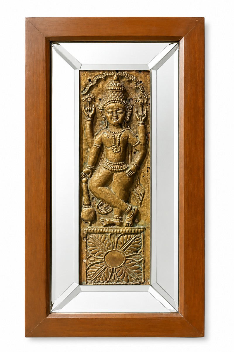 Dawar Palika Panel on Wooden and Mirror Frame
