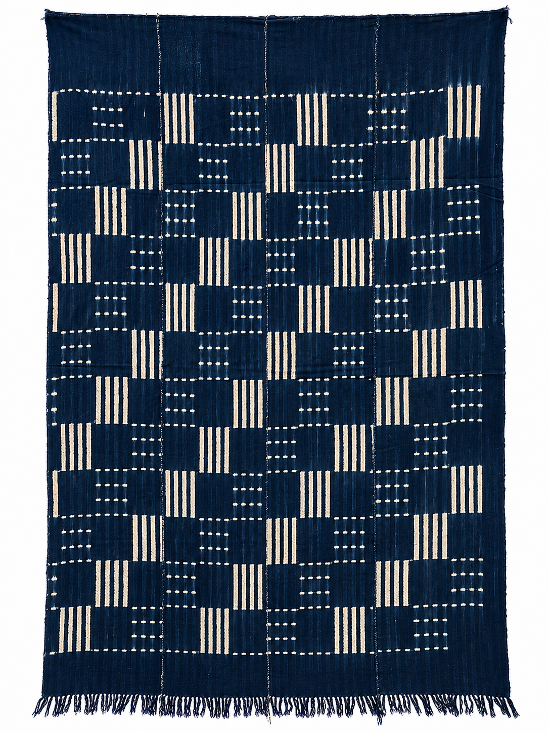 African Indigo Textile - Back - H 67.6" / W 38.5" - BBS_TE051