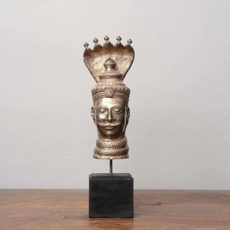 Vintage Silver Devotional Heads - Shiva Mukhalingam