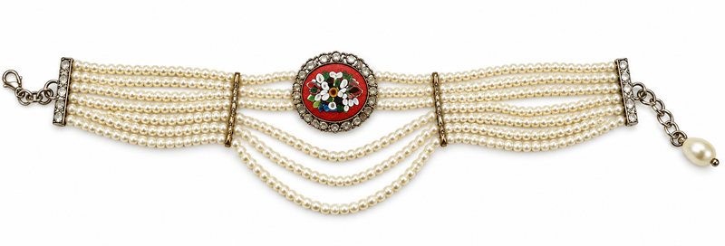 Vintage Mosaic Victorian Style Choker