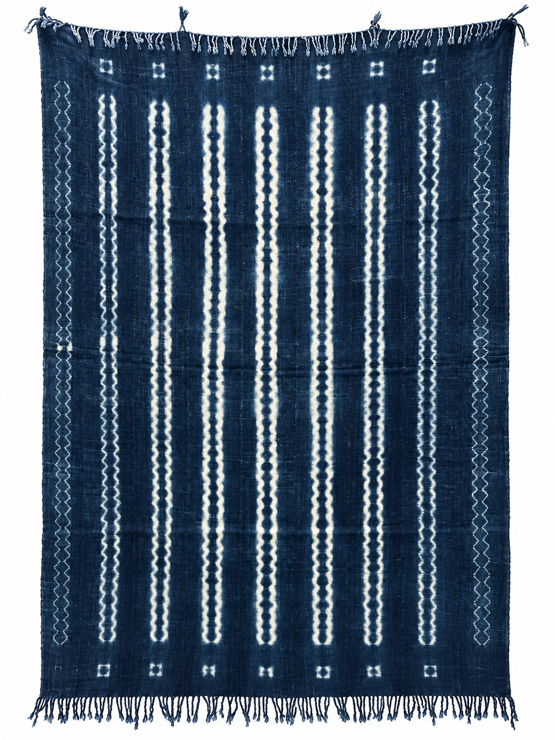 African Indigo Textile - Front - H 63.2" / W 45" - BBS_TE048