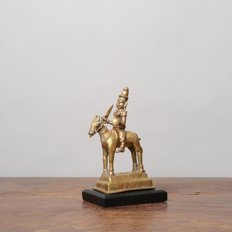 Brass Khandoba Sculpture