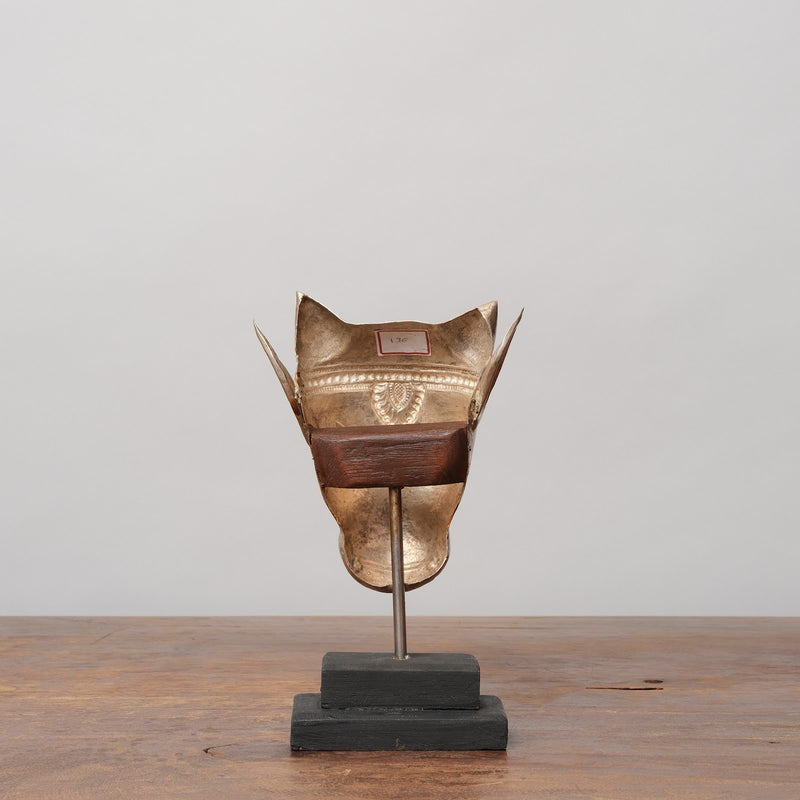 Vintage Silver Devotional Heads - Nandi