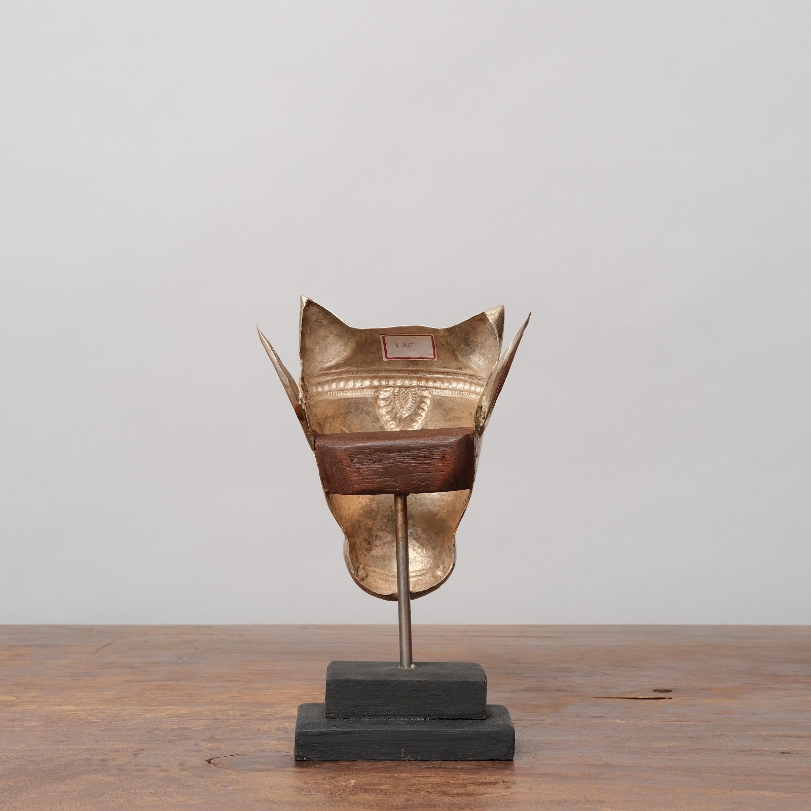 Vintage Silver Devotional Heads - Nandi