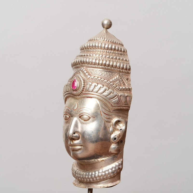 Vintage Silver Devotional Heads - Lakshmi