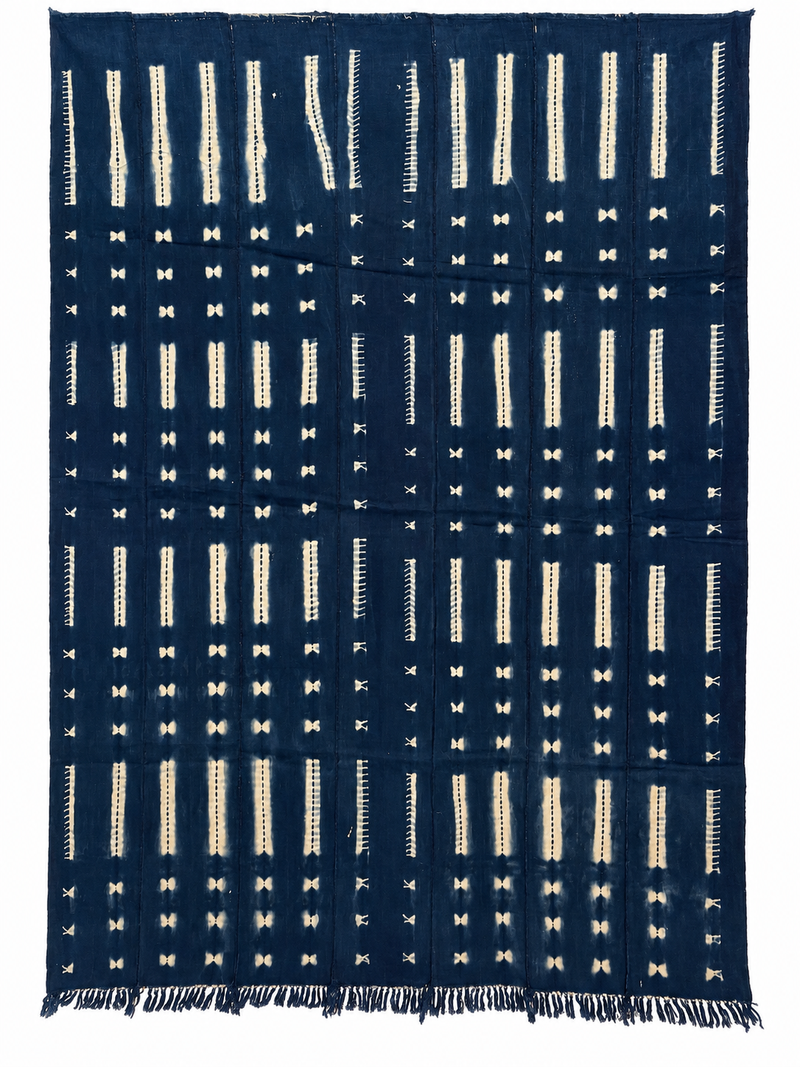 African Indigo Textile - Front - H 64" / W 43.5" - BBS_TE052