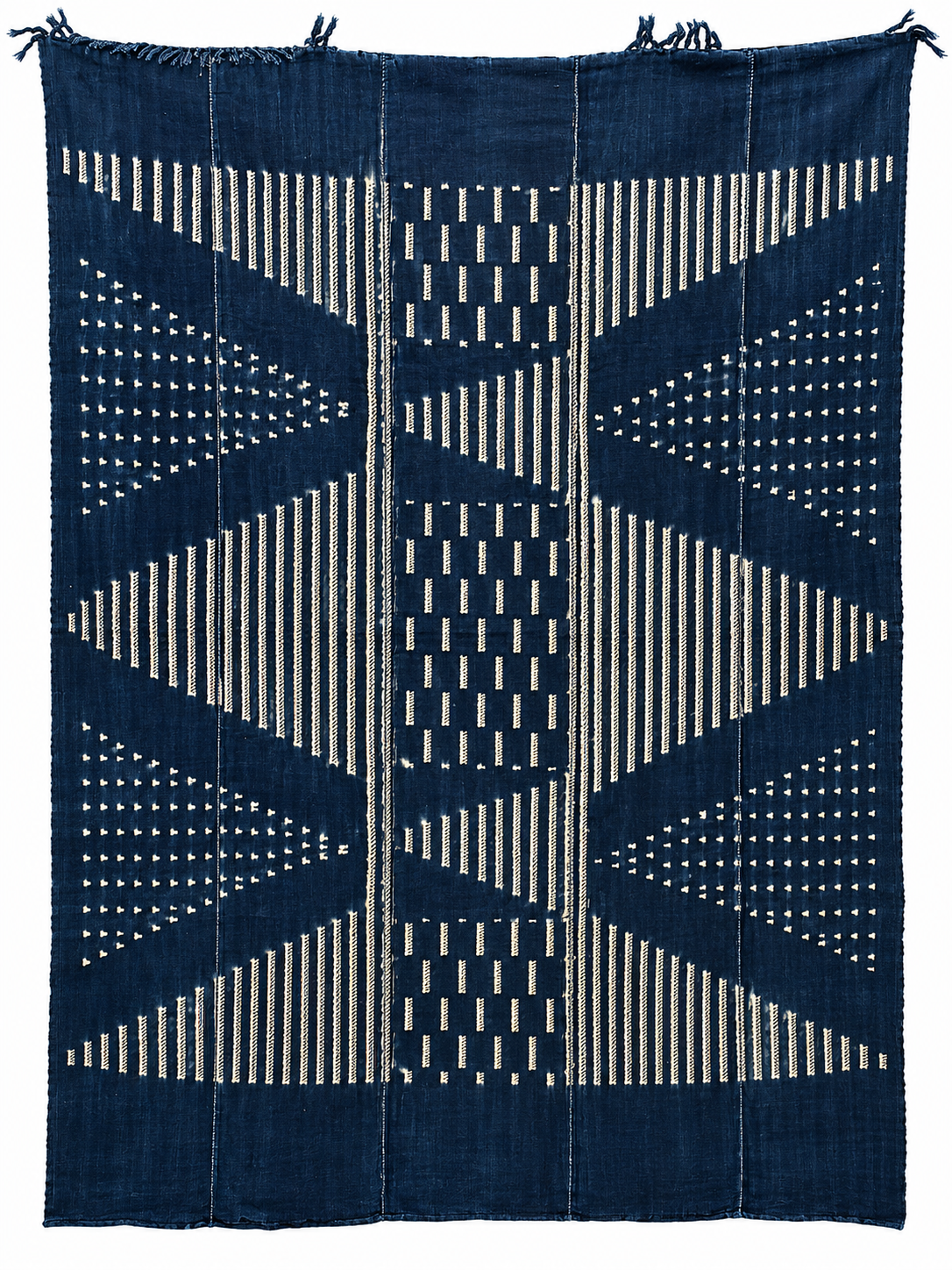 African Indigo Textile - Back - H 65" / W 48.5" - BBS_TE046