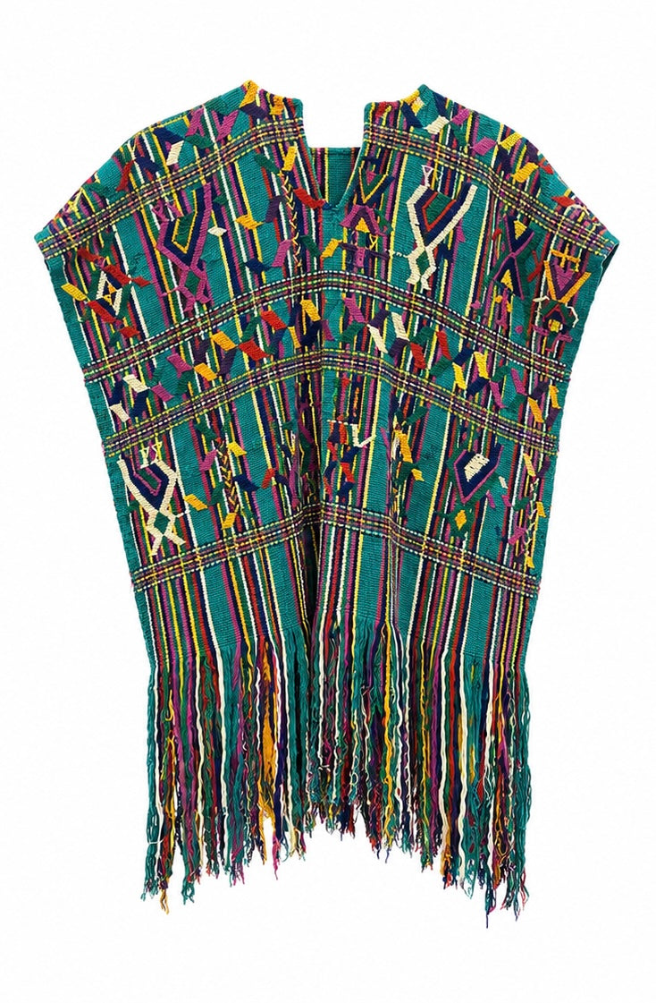 Vintage Guatemalan Nebaj Huipil Poncho Top