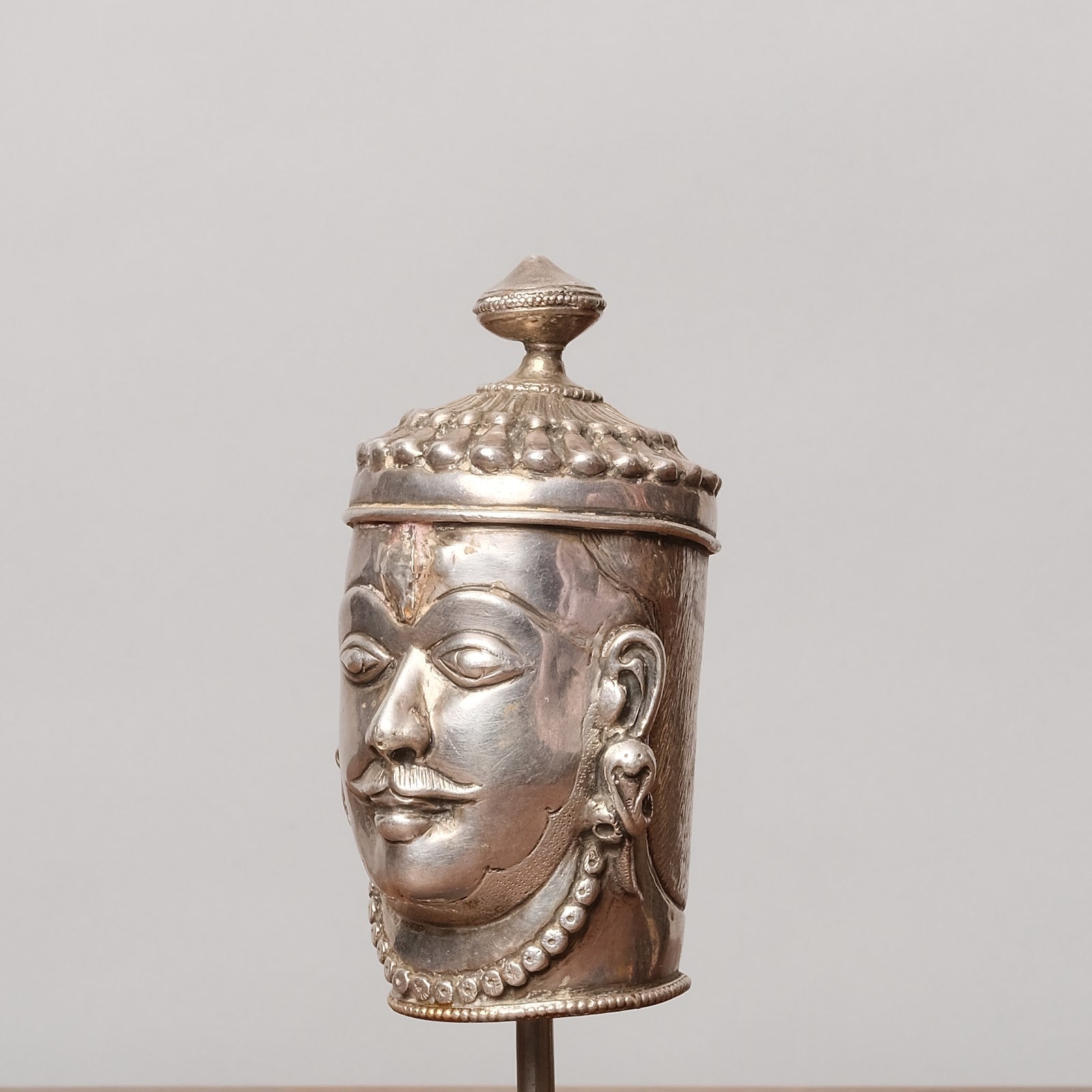Vintage Silver Devotional Heads - Shiva Mukhalingam