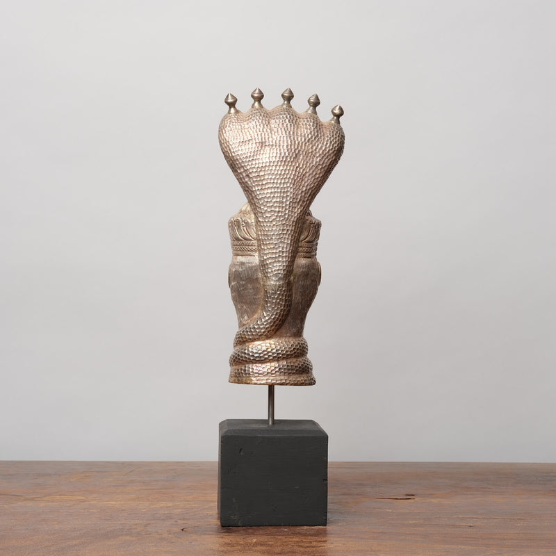Vintage Silver Devotional Heads - Shiva Mukhalingam
