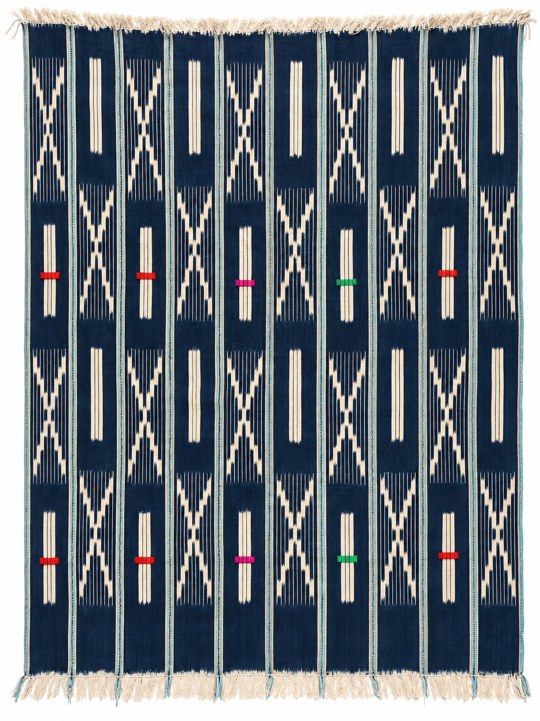 African Indigo Textile - Front - H 59" / W 44.5" - BBS_TE047