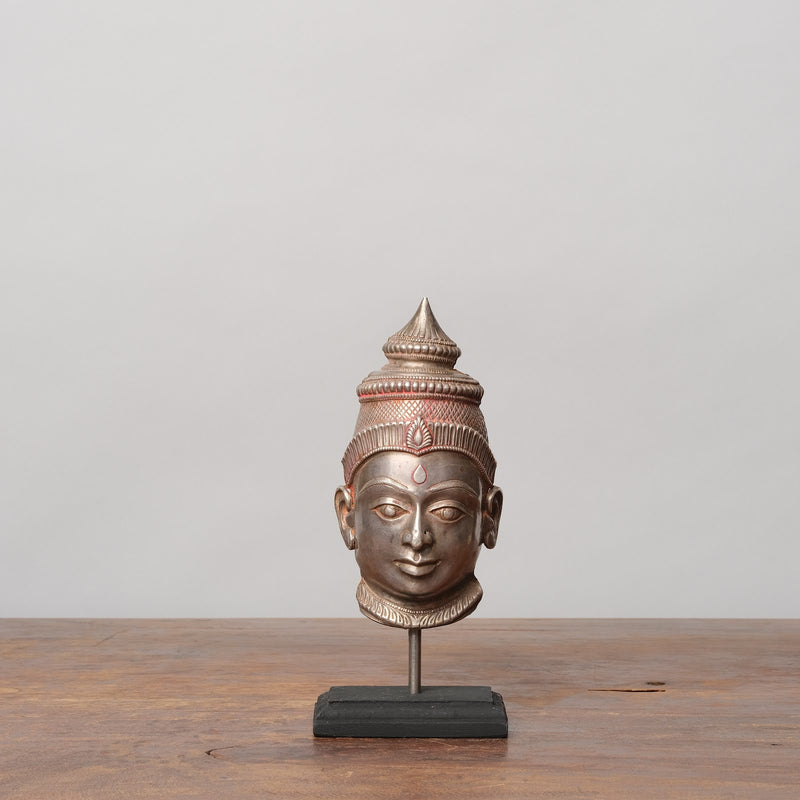Vintage Silver Devotional Heads - Lakshmi