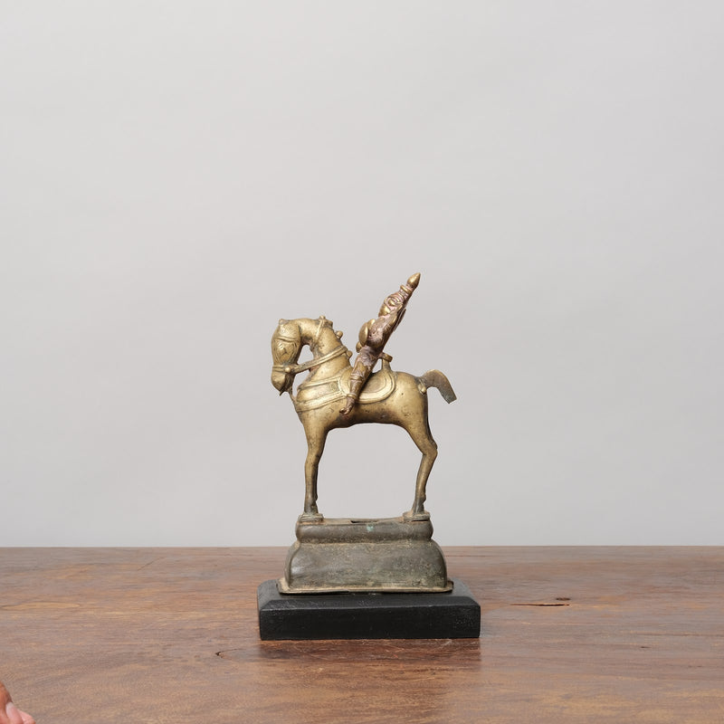 Brass Khandoba Sculpture