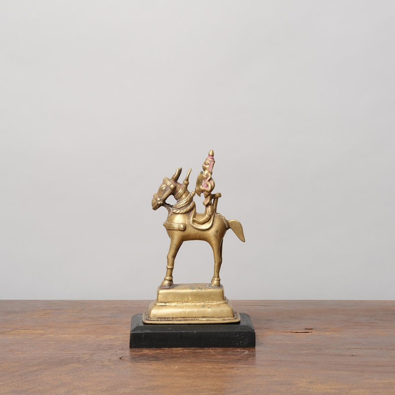 Brass Khandoba Sculpture