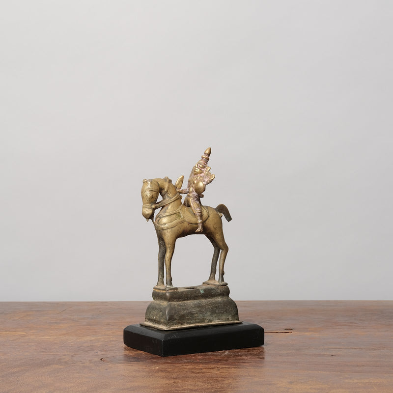 Brass Khandoba Sculpture