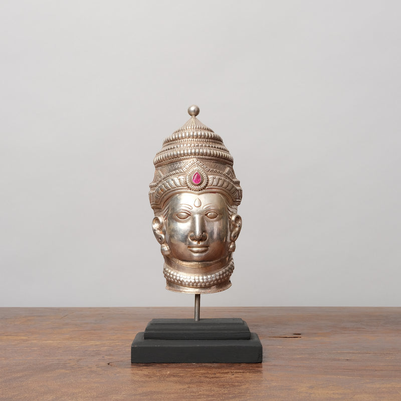 Vintage Silver Devotional Heads - Lakshmi