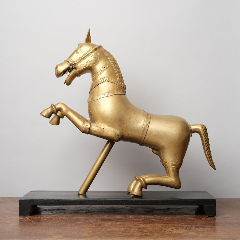 Vintage Brass horse Sculpture