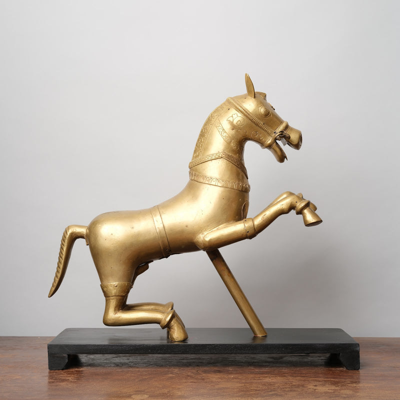 Vintage Brass horse Sculpture