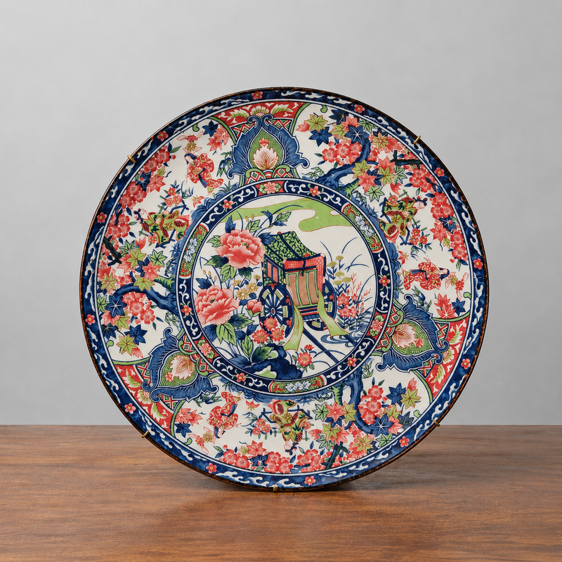 Vintage Japanese Porcelain Decorative Plate