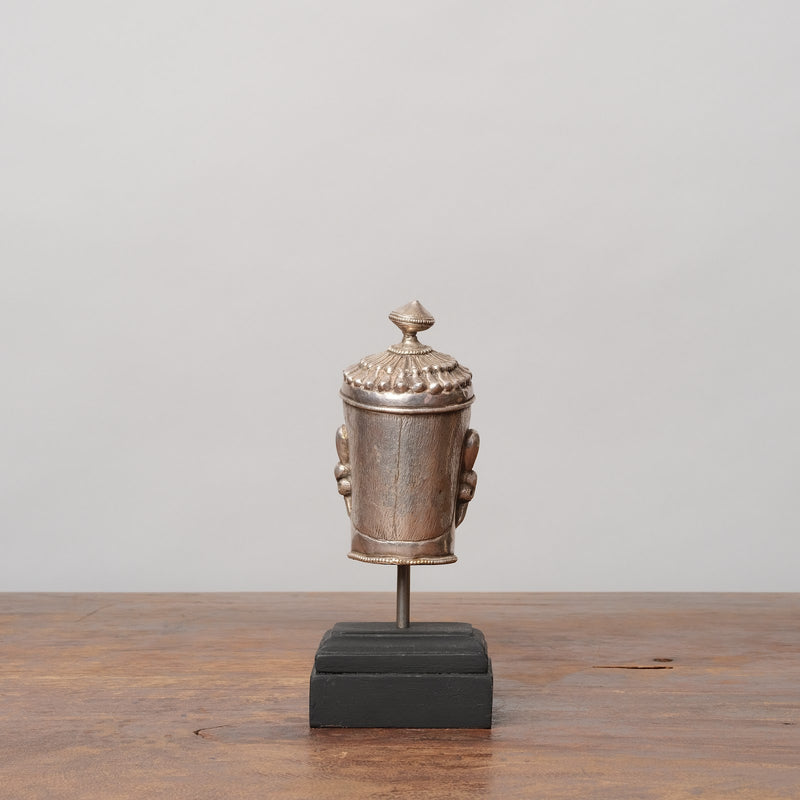 Vintage Silver Devotional Heads - Shiva Mukhalingam