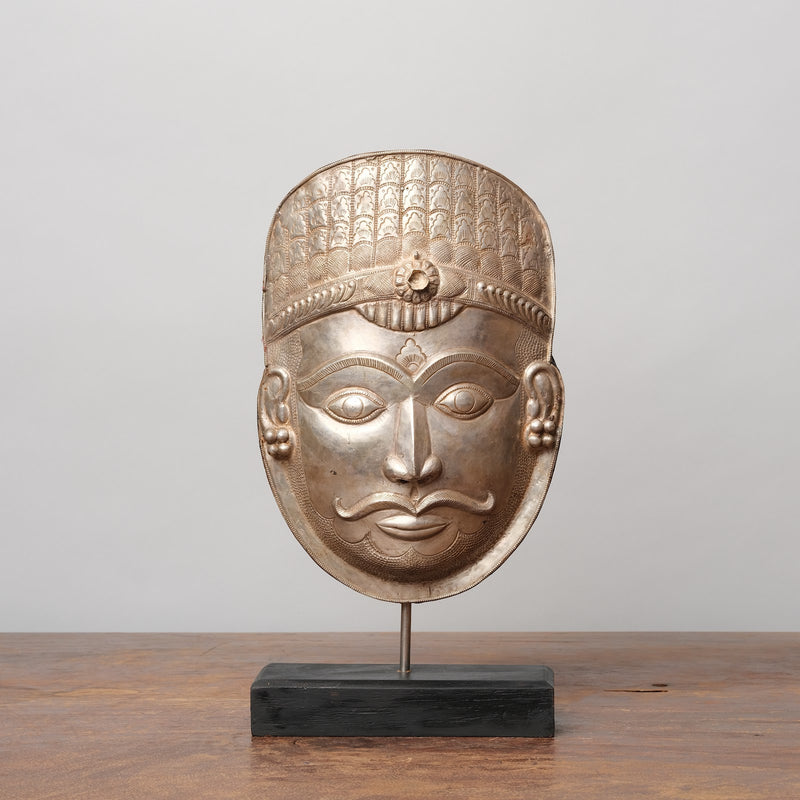 Vintage Pure Silver Devotional Head - Bhairava