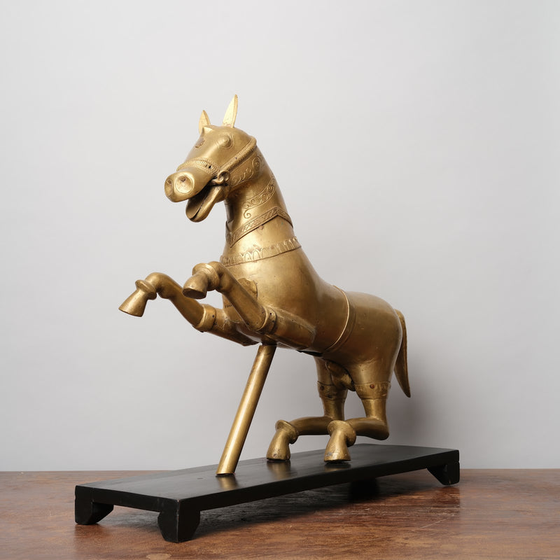 Vintage Brass horse Sculpture