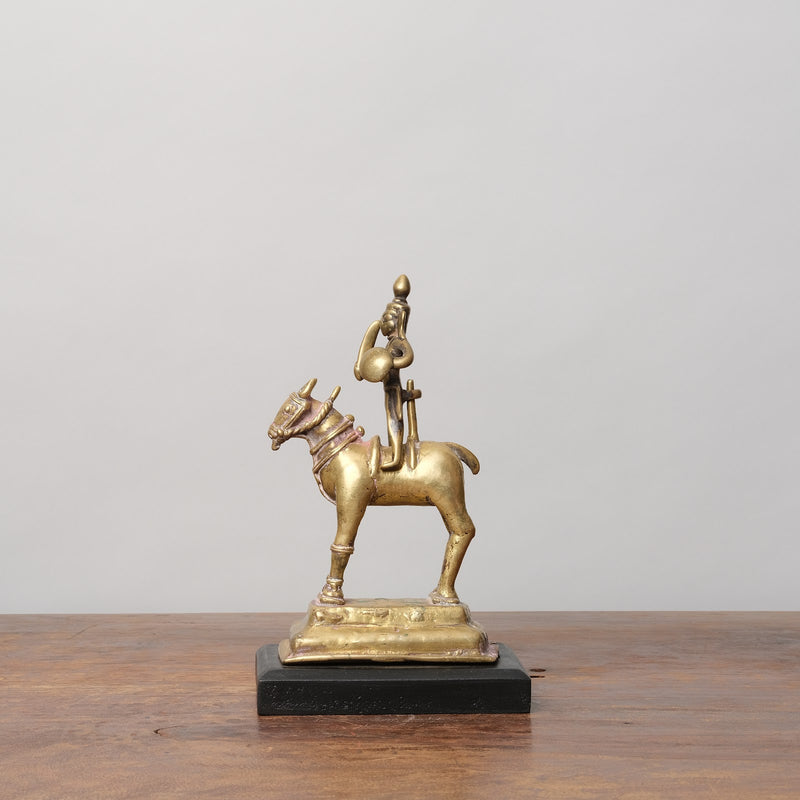 Brass Khandoba Sculpture
