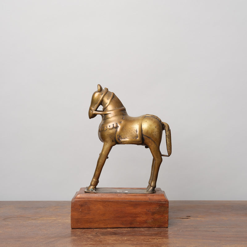 Brass Horse Sculpture