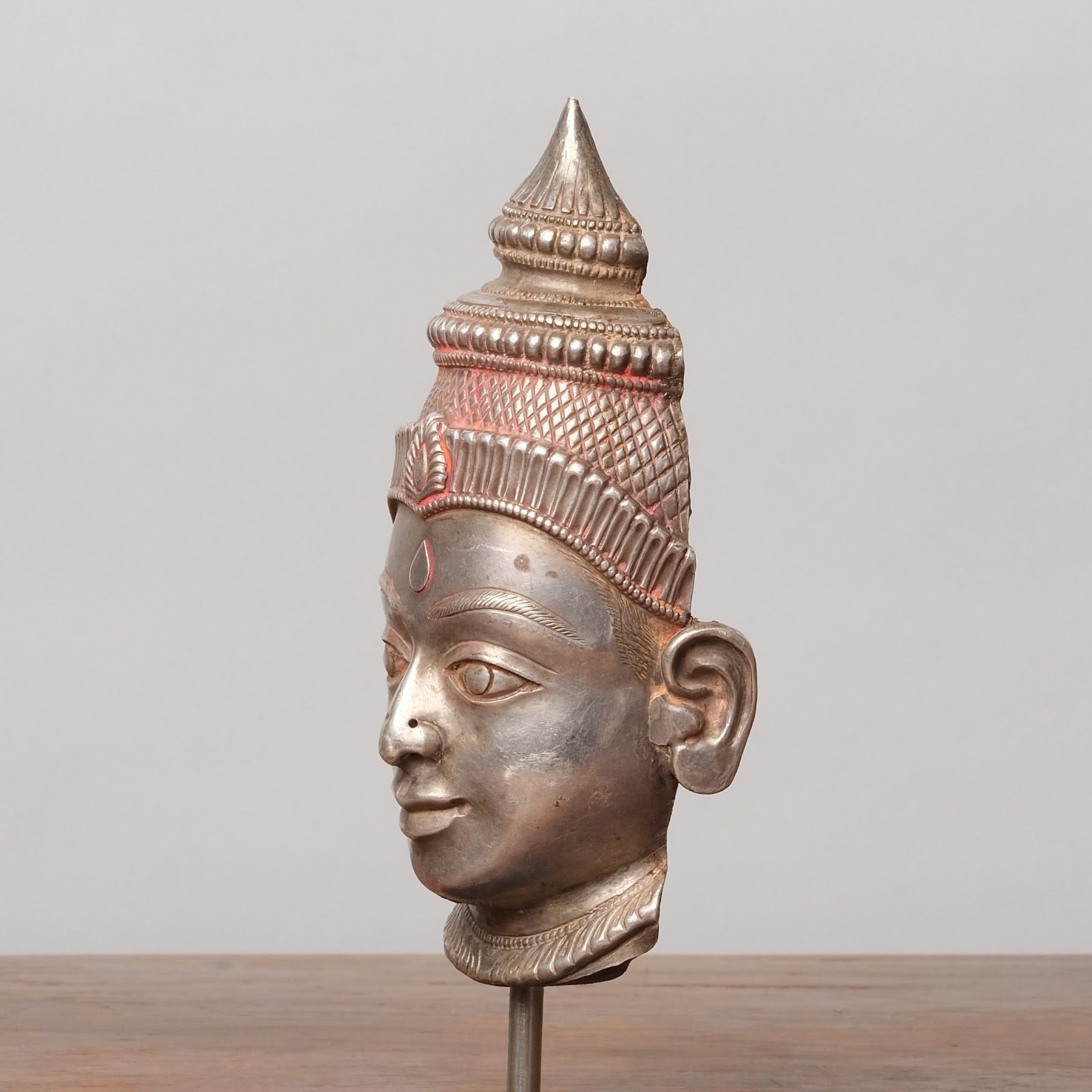 Vintage Silver Devotional Heads - Lakshmi