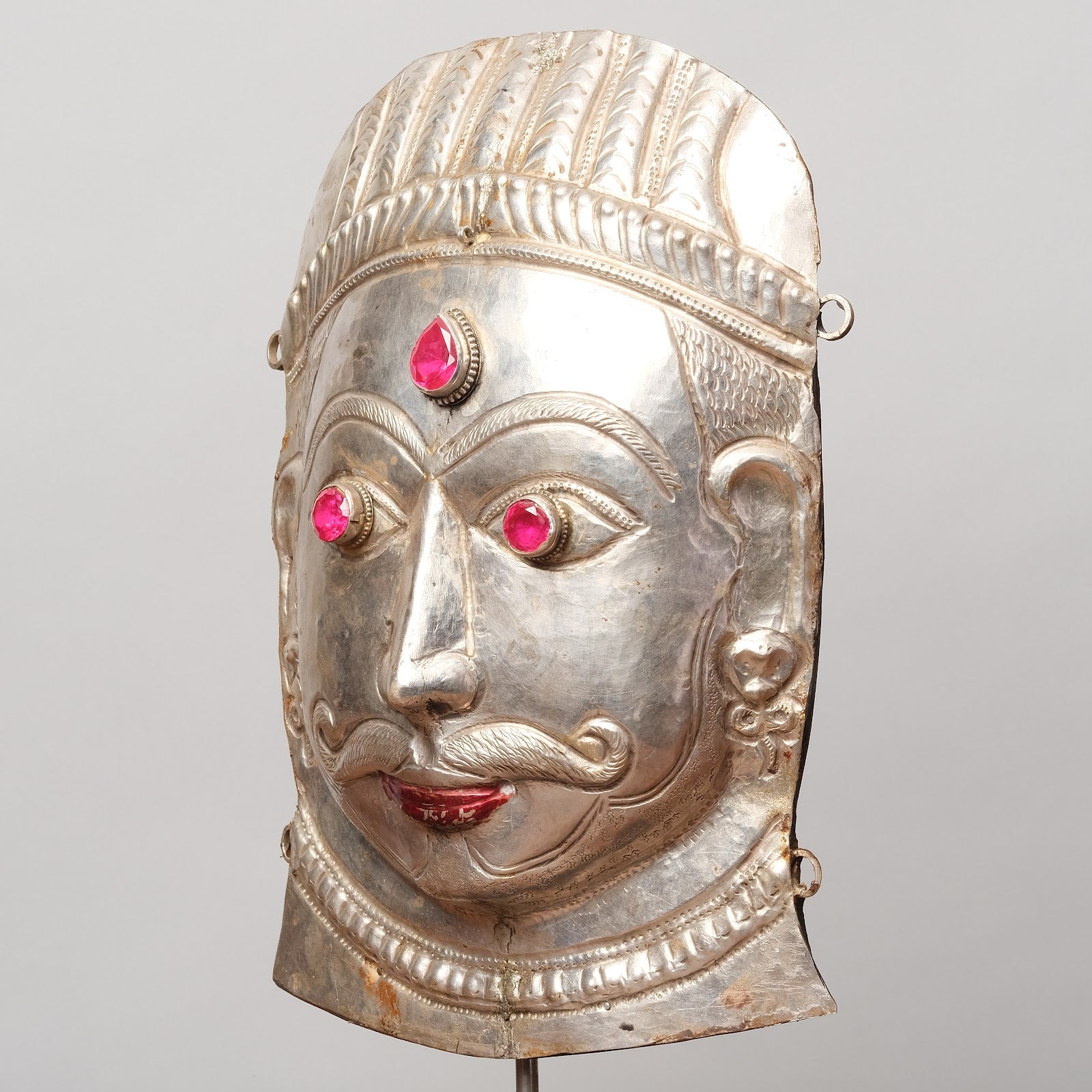 Vintage Pure Silver Devotional Head - Bhairava