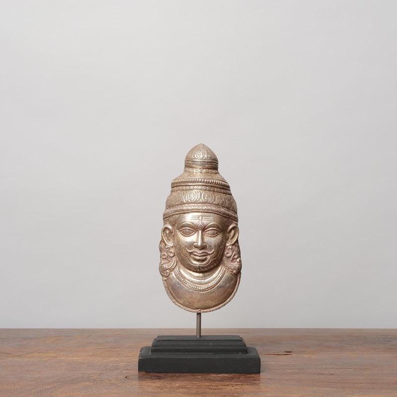Vintage Pure Silver Devotional Lakshmi Head