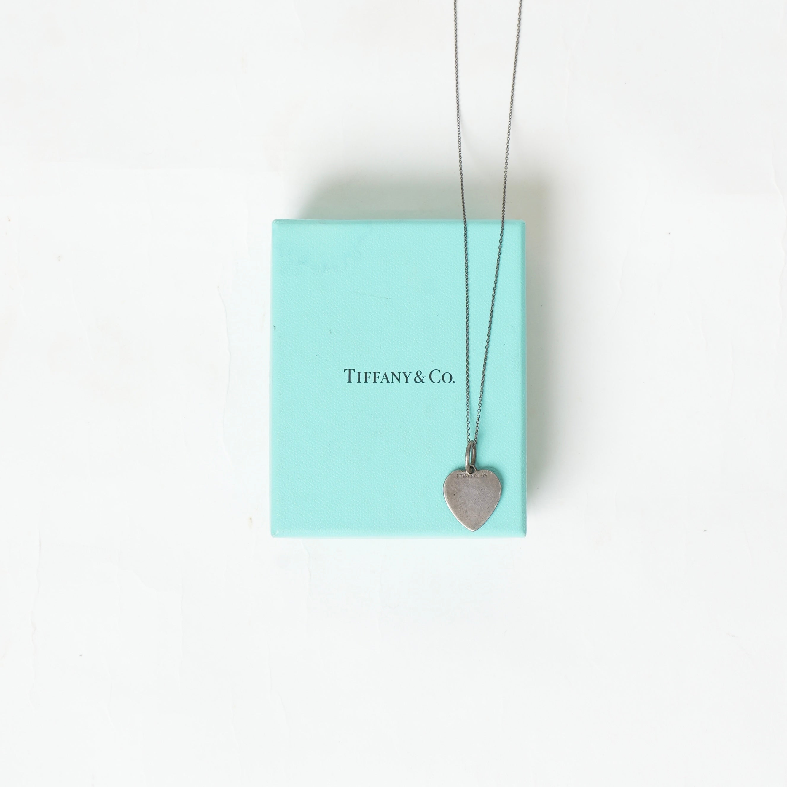 Vintage Tiffany Heart Charm Pendant Necklace - Beg Borrow Steal Studio