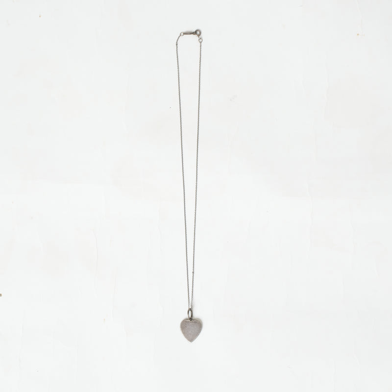 Vintage Tiffany Heart Charm Pendant Necklace - Beg Borrow Steal Studio