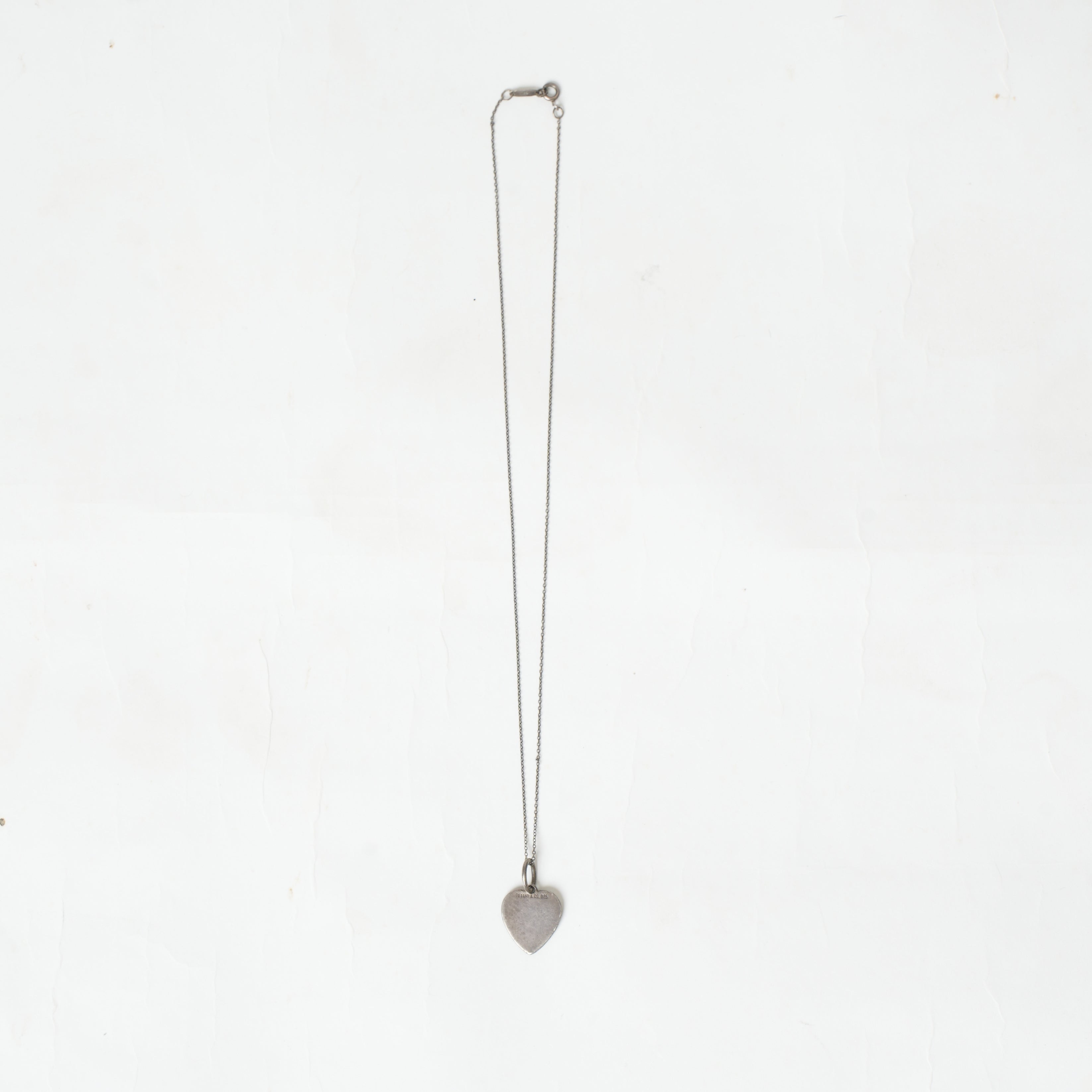 Vintage Tiffany Heart Charm Pendant Necklace - Beg Borrow Steal Studio